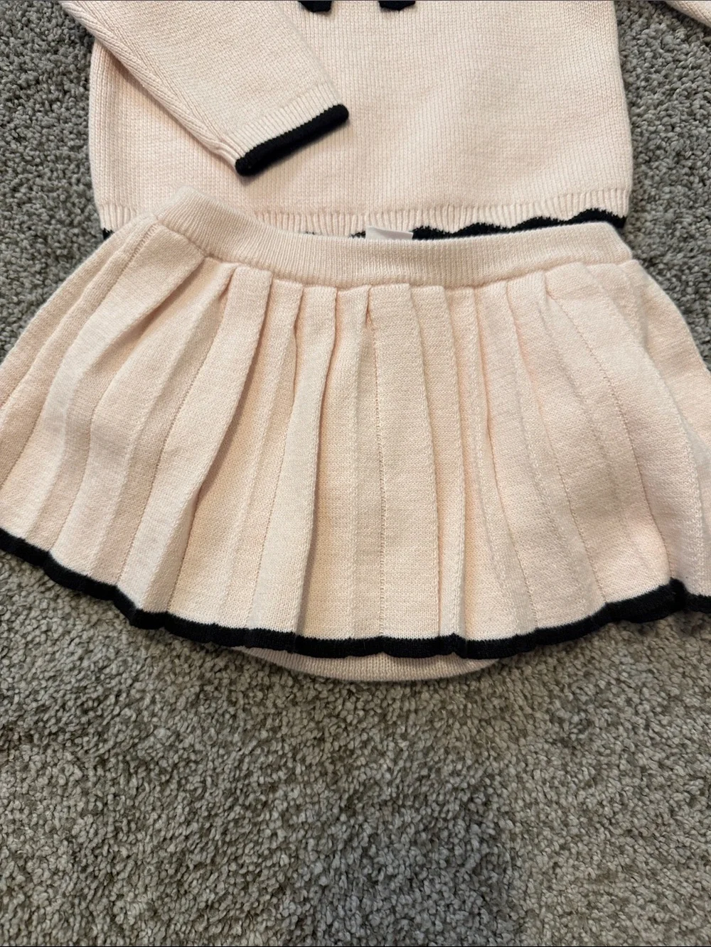 NWT baby Gap pink sweater set, size 6-12 mos